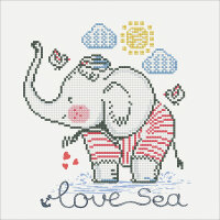 DIAMOND DOTZ 32x32cm  Love Sea, zum Kreieren von Motiven...