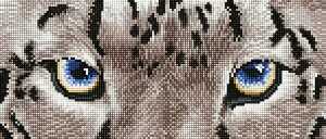 DIAMOND DOTZ 42x18cm Snow Leopard Spy, zum Kreieren von Motiven