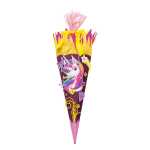 Roth Schultüte 68cm eckig Einhornportrait-Bastelset