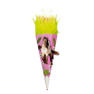 Roth Schultüte 68cm eckig Pferdeträume-Bastelset