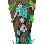 Roth Schultüte 68cm eckig Fußballstar-Bastelset