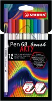 STABILO Pen 68 brush 12er Kartonetui „ARTY"