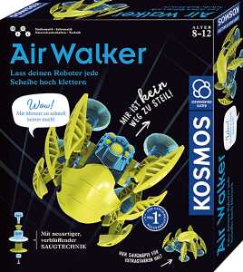 Airwalker Experimentierkasten, klettert Scheiben hinauf, 4 Saugnäpfe f