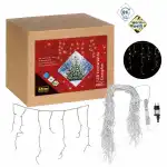 Lichterkette Eiszapfen 400 LED ww, 10,3m, 70cm hoch