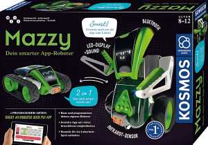 Roboter Mazzy Experimentierkasten, 2in1 Roboterbausatz mit LED,