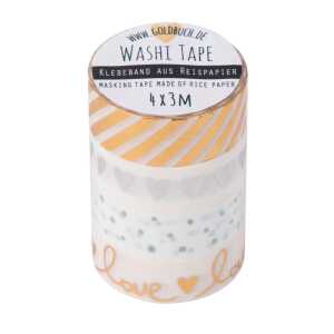 Goldbuch Washi Tape love gold