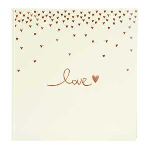 Goldbuch Hochzeitsalbum Raining Hearts pfirsich