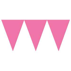 AMSCAN EUROPE Wimpelkette 457x17,7cm dunkelrosa, Amscan