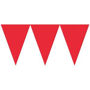AMSCAN EUROPE Wimpelkette 457x17,7cm apfelrot, Amscan