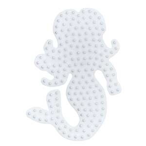 Stiftplatte midi Meerjungfrau weiß, Größe: 10,5 x 8 cm, zum Stecken