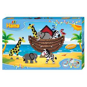 Perlen midi 5000er Geschenkpackung Arche, Inhalt:, 5 Stiftplatten