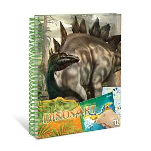 DinosArt Stickerbilder Stickern nach Zahlen, Inhalt: 14 Stickerbilder