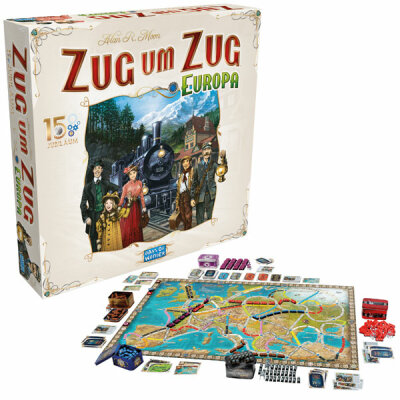 ASMODEE  Zug um Zug Europa  15.Jubiläum, Days of Wonder, Asmodee