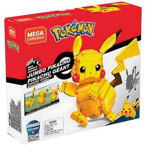 Construx Pokémon Jumbo Pikachu, zusammengebaut über 30 cm hoch