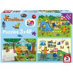 Puzzle Ein Tag mit der Maus SCHMIDT 56394 3 x 48 Teile