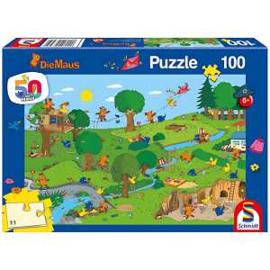 Die Maus Puzzle 100 Teile Im Spielpark, 50 Jahre Die Maus