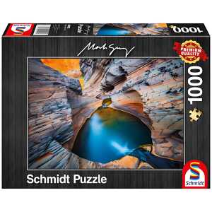 SCHMIDT SPIELE Schmidt Puzzle 1000 Teile Mark Gray Indigo
