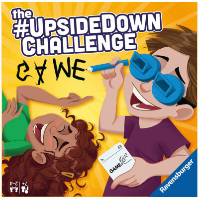 RAVENSBURGER  Ravensburger Kinderspiel  The #UpsideDown Challenge, Game, 32 Karten, 100 Aufgaben, ab 7 Jahren