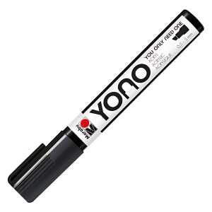 MARABU Acrylmarker Marker YONO 0,5-5mm schwarz, Keilspitze