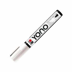 MARABU Acrylmarker Marker YONO 0,5-5mm weiß, Keilspitze, wasserbasiert
