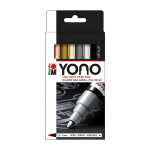 MARABU Acrylmarker Marker YONO 4er 1,5-3mm 4 Metalfarben,...