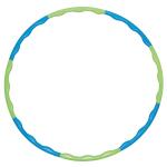 Fitness Hoop 80cm 8 Teile blau grün, 8 teiliger zum...