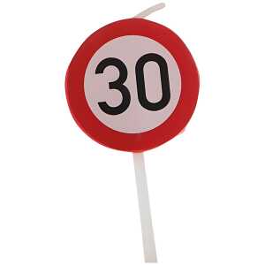Kerze Jubiläum 30 zur Dekoration von Kuchen, Torten und mehr,