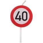 Kerze Jubiläum 40 zur Dekoration von Kuchen, Torten...