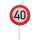 Kerze Jubiläum 40 zur Dekoration von Kuchen, Torten und mehr,