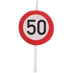 Kerze Jubiläum 50 zur Dekoration von Kuchen, Torten und mehr,