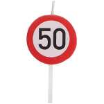 Kerze Jubiläum 50 zur Dekoration von Kuchen, Torten...