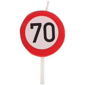Kerze Jubiläum 70 zur Dekoration von Kuchen, Torten und mehr,