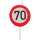 Kerze Jubiläum 70 zur Dekoration von Kuchen, Torten und mehr,