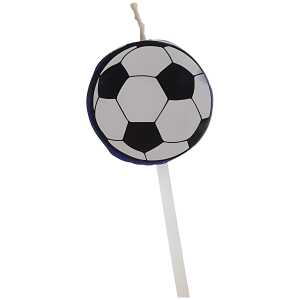 Motivkerze Fußball, zur Dekoration von Kuchen, Torten und mehr,