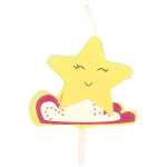 Motivkerze Mond, zur Dekoration von Kuchen, Torten und mehr,