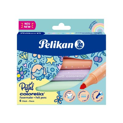 Pelikan Fasermaler Colorella Pastell 411/FS in Faltschachtel