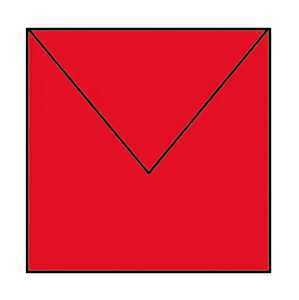 ROESSLER PAPIER Briefumschläge Coloretti klatschmohn 164x164mm 5er