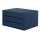 ROESSLER PAPIER Schubladenbox 3er S.O.H.O Navy A4 quer, 343x185x250mm