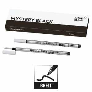 Finelinermine 2er B Mystery Black Montblanc, 2 Stück breit, schwarz