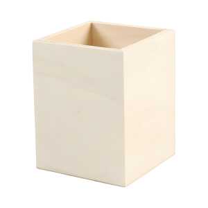 CREATIV COMPANY Stifthalter Holz 9,5x7,5x7,5cm