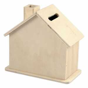 CREATIV COMPANY Spardose 10er 10x10x5,4cm, aus hellem Holz