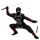 WIDMANN S.R.L. Kinderkostüm Black Ninja Gr. 128, Anzug und Maske