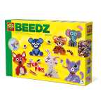 BEEDZ Bügelperlen Set 2100er FunPins Tiere, Inhalt:...