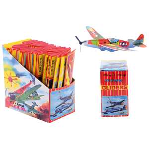 Johntoy UP Int Styroporflugzeug EVA 20cm 12fach sortiert, ab 3 Jahren