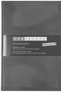 BRUNNEN Notizbuch Kompagnon mit Gummizug, 80 g/qm, A5, liniert, 96