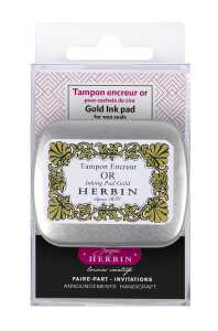Herbin Stempelkissen geblist f Siegellk gold