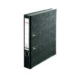 Recycling-Plus-Wolkenmarmor-Ordner A4, S50, mit Einsteckschild schwarz