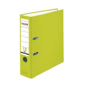Falken PP-Color-Ordner A4, S80, VEGAN, mit Einsteckschild neon grün