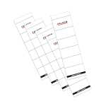 Falken Falken Einsteck-Rückenschild, breit, 54 x 190mm, 10er Poly weiß