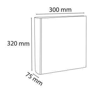 Ordner PP R50 Kreacover weiß